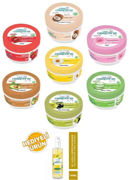 Cire Aseptine 30 Ml Karma Krem 7 Çeşit+100Ml Kolonya Hediyeli ürün görseli 1