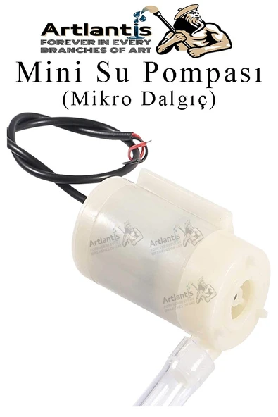 Mini Su Pompası 1 Adet Mikro Dalgıç Pompa Solonoid Su Pompası DC 3-5 Volt Küçük Akvaryum Motoru 100l/h ürün görseli 1