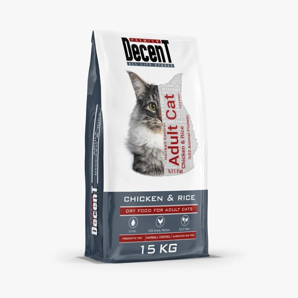 Decent Tavuklu Yetişkin Kedi Maması 15 Kg ürün görseli 1