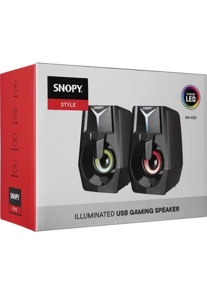 SNOPY USB GAMİNG SPEAKER - Resim 4