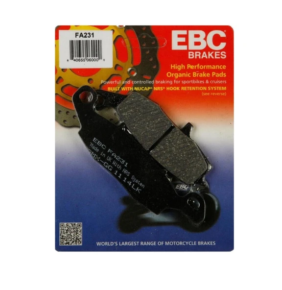 Suzukı Gsf 650 Bandıt 2005-2006 Ebc Organik Ön Sol Fren Balata ürün görseli 1