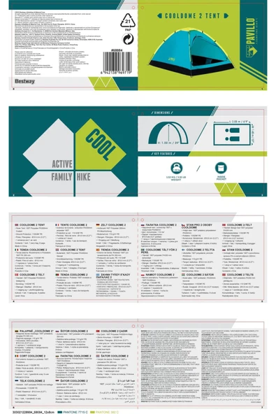 Bestway 2 Kişilik Kamp Çadırı 68084 - Resim 6