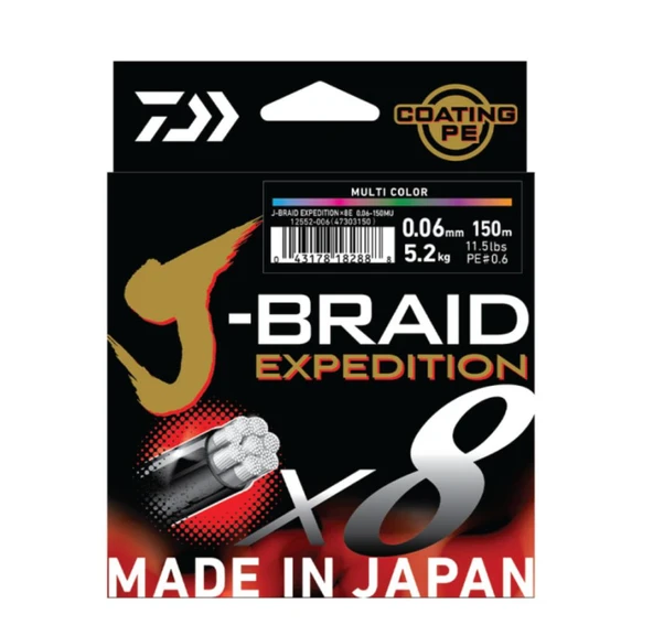 JBRAID EXPEDITION 8 BRAID 150M, SMASH ORANGE, İP MİSİNA - Resim 2