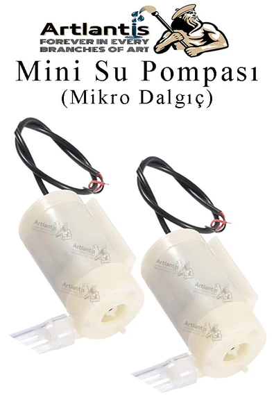 Mini Su Pompası 2 Adet Mikro Dalgıç Pompa Solonoid Su Pompası DC 3-5 Volt Küçük Akvaryum Motoru 100l/h ürün görseli 1