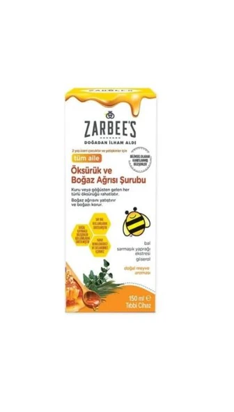 Zarbees Zarbee's Bitkisel Şurup 150 ml ürün görseli 1