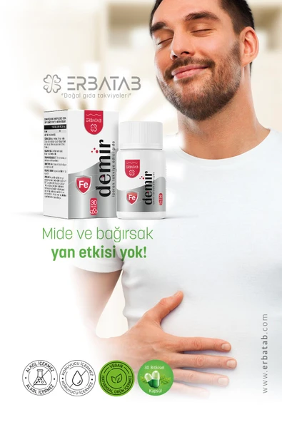 Erbatab Demir 30 Kapsül - Resim 7