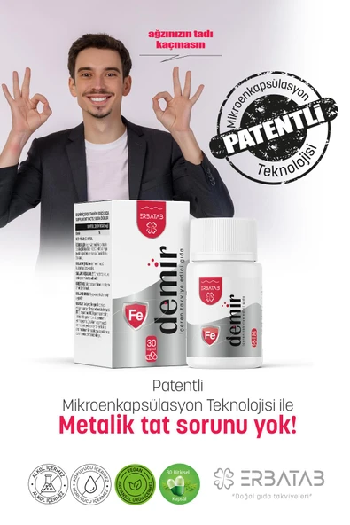 Erbatab Demir 30 Kapsül - Resim 6