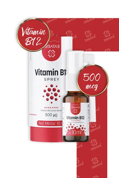 Erbatab Metilkobalamin B12 Sprey 10 ml - Resim 8