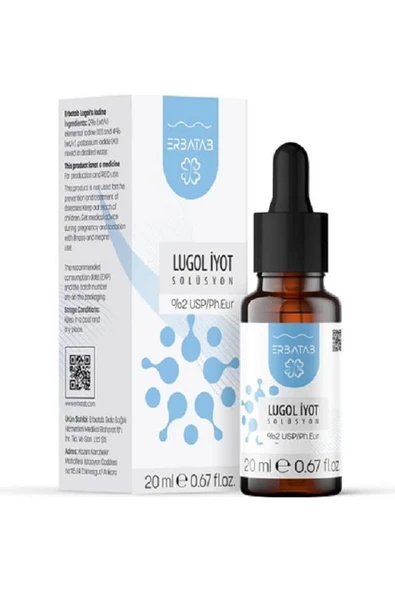 Erbatab Lugol İyot %2 20 ml ürün görseli 1