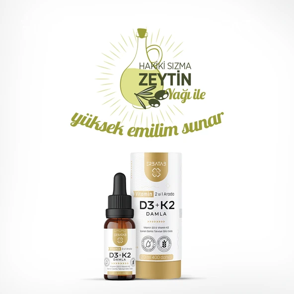 Erbatab D3 K2 20 ML - Resim 3