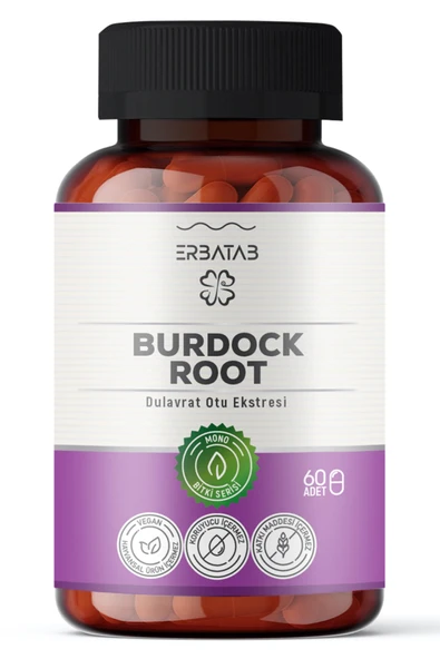 Erbatab Burdock Root Dulavrat Otu Ekstresi 60 Kaps ül ürün görseli 1