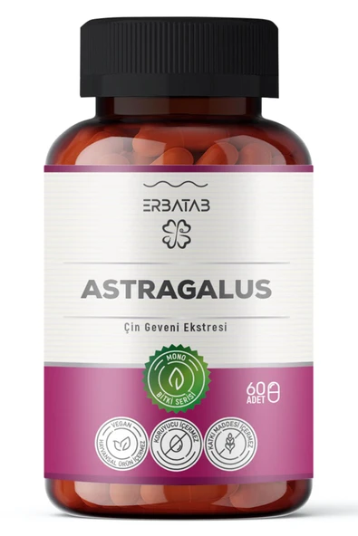 Erbatab Astragalus Çin Geveni Ekstresi 60 Kapsül ürün görseli 1
