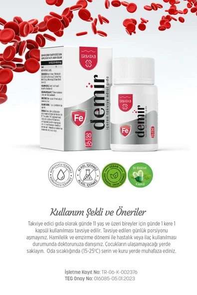 Erbatab Demir 30 Kapsül - Resim 5