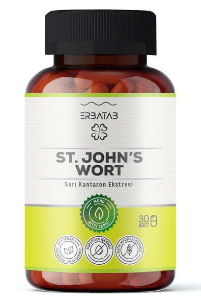 Erbatab Sarı Kantaron Ekstresi ST.John's Wort 30 K apsül ürün görseli 1