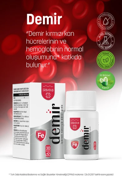 Erbatab Demir 30 Kapsül - Resim 2
