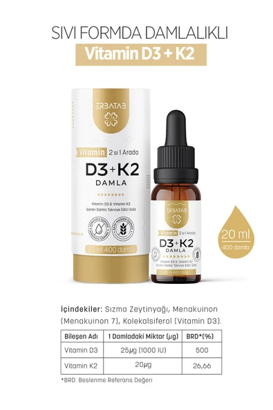 Erbatab D3 K2 20 ML - Resim 6