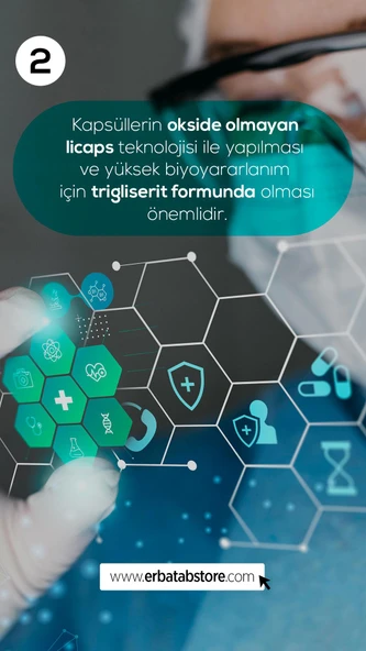 Erbatab Omega 60 Kapsül - Resim 3