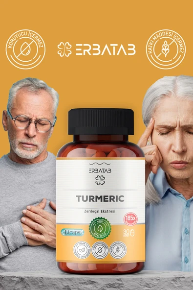 Erbatab Zerdeçal Curcumin Ekstresi 30 Kapsül Licap s® - Resim 4