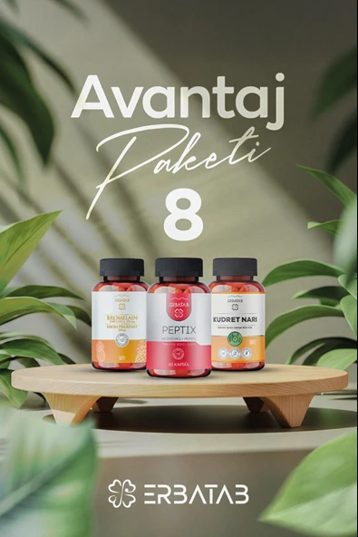Avantaj Paketi 8 (Kudretnarı, Peptix, Bromelain) Erbatab ürün görseli 1