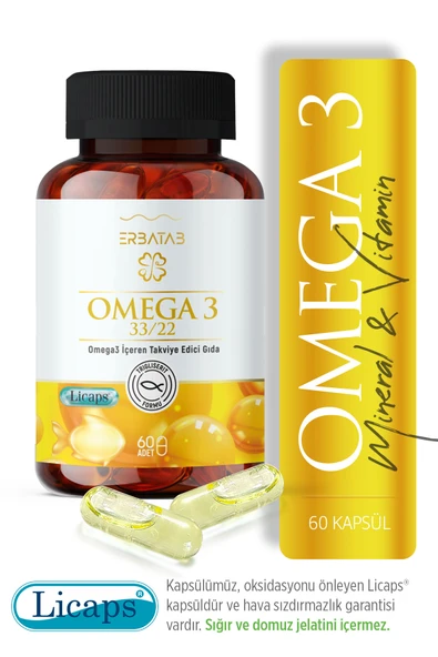 Erbatab Omega 60 Kapsül - Resim 9