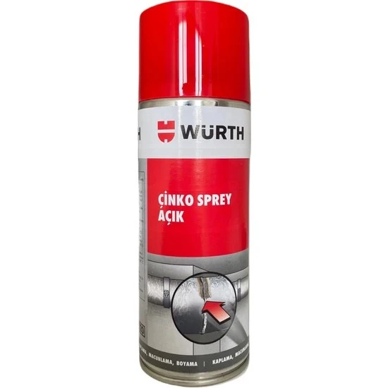 Würth Çinko Sprey Açık Renkli 400 Ml Galvaniz Koruyucu ürün görseli 1