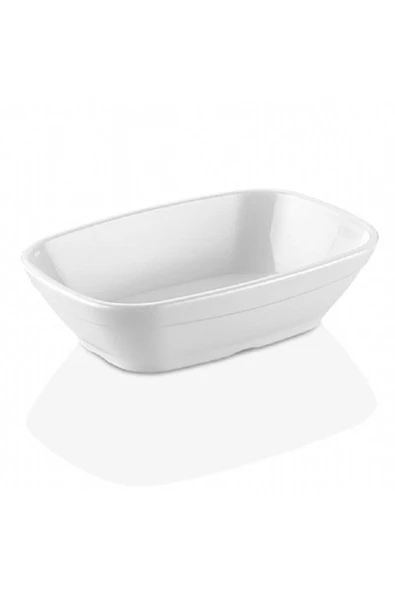 GastroPlast  14 Cm Kare Oval Kayık Tabak ( Kırılmaz, Sararmaz, Ömürlük, Plastik Polikarbon ) ürün görseli 1