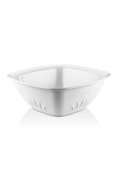GastroPlast  22 Cm Kare Salata Kasesi ( Kırılmaz,çizilmez,sararmaz,ömürlük Polikarbon Plastikten ) ürün görseli 1