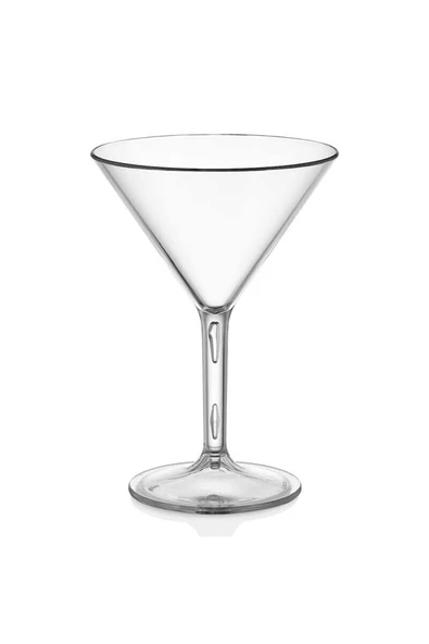 GastroPlast  6 Adet Martini Bardağı, 280 ml, Polikarbonat Plastik, Şeffaf ürün görseli 1