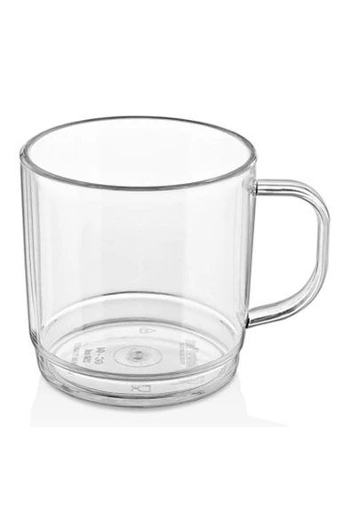GastroPlast  48 Adet 250 Ml Kırılmaz,çizilmez Polikarbon Plastik Şeffaf Çay-kahve Kupası ürün görseli 1