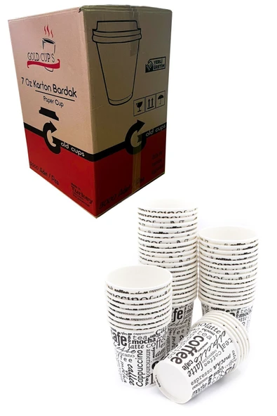 7 Oz 1 Koli (2500 ADET) Kağıt Karton Bardak ürün görseli 1