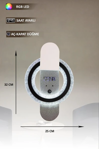 Eray Aydınlatma T8239 Beyaz RGB Led Avize ürün görseli 1