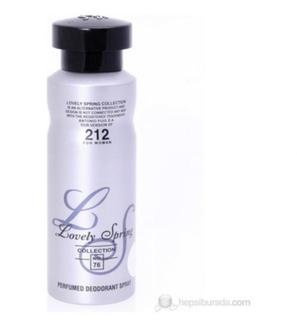 Lovely Spring 212 Women Deodorant 200 ml ürün görseli 1