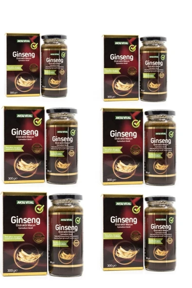 Aksu Vital Ginseng Ekstratlı Macun 300 g x 6 Adet ürün görseli 1