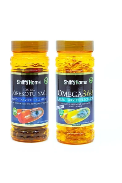 Shiffa Home Çörekotu Yağı Softjel- 1000 Mg +omega-3-6-9 Softjel ürün görseli 1