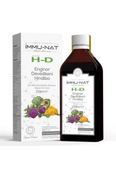 İmmu-Nat Xp Tonis H-d Enginar Deve Dikeni Hindiba Sıvı Ekstraktı 250ml ürün görseli 1