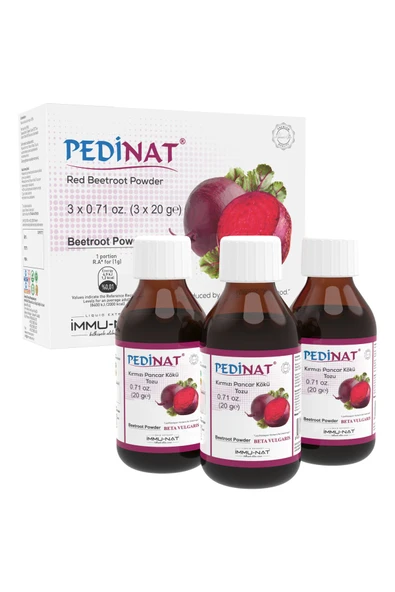 İmmu-Nat Immunat Pedinat Kırmızı Pancar Kökü Tozu 3x20 Ml ürün görseli 1