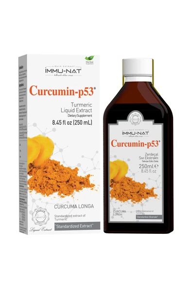 İmmu-Nat Immunat Curcumin-p53 Zerdeçal Ekstresi 250 Ml ürün görseli 1