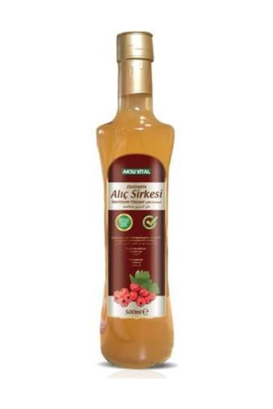 Aksu Vital Aksuvital Ekstraktlı Alıç Sirkesi 500 ml %100 Doğal ürün görseli 1