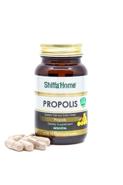 Aksuvital Bitkisel Ürünler Aksuvital Shiffa Home Propolis Kapsül 470mg x 60 Kapsül ürün görseli 1