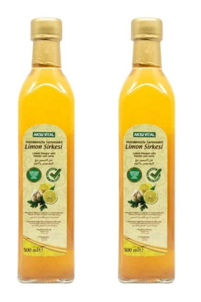 Aksu Vital Maydanozlu Sarımsaklı Limon Sirkesi 500 Ml X 2 Adet ürün görseli 1