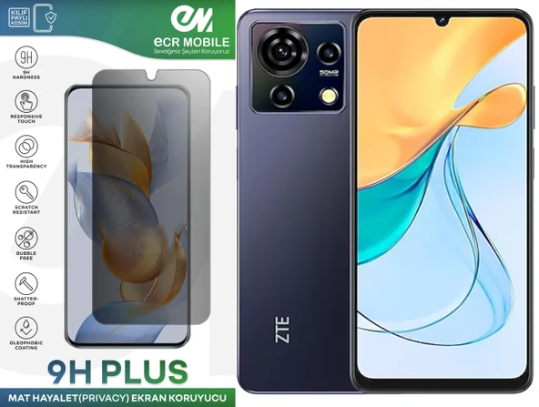 Nubia V50 Vita ile Uyumlu HAYALET(Privacy) 9H Esnek Nano Kırılmayan Ekran Koruyucu ürün görseli 1