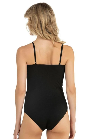 Fabony Bayan İp Askılı Çıtçıtlı Body 1180 - Resim 5