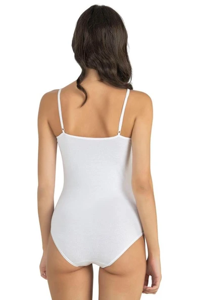 Fabony Bayan İp Askılı Çıtçıtlı Body 1180 - Resim 4