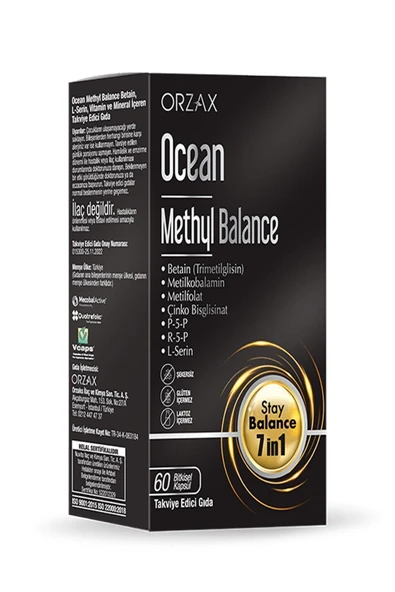 Orzax Ocean Methyl Balance Takviye Edici Gıda 60 Kapsül ürün görseli 1