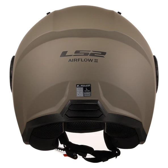 LS2 AIRFLOW 2 MAT KUM AÇIK MOTOR KASKI - Resim 3