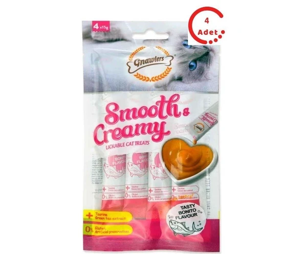 Gnawlers Krema Kedi Ödülü Ton Balıklı 4x15 Gr x 4 Adet ürün görseli 1