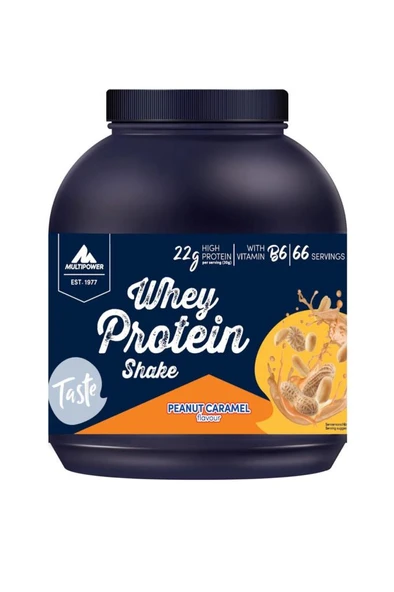 Multipower Whey Protein Tozu Shake 2000 gr Peanut & Caramel ürün görseli 1