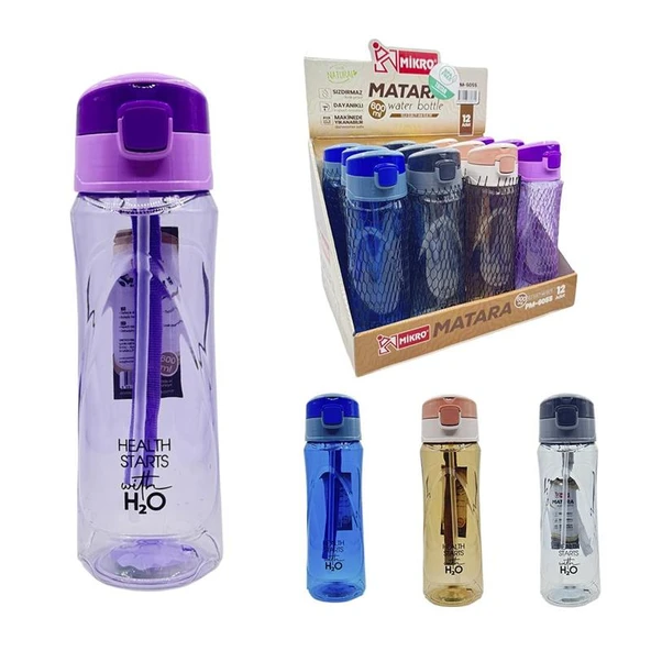 MIKRO MATARA DRINK MORE WATER H2O 600ml PM-600 ürün görseli 1