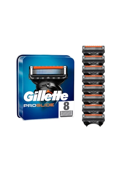 Gillette Fusion Proglide Yedek Tıraş Bıçağı 8'li ürün görseli 1