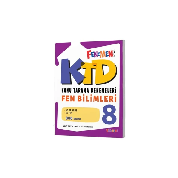 Fenomen 8.Sınıf Ktd Fen Bilimleri 40 Deneme ürün görseli 1